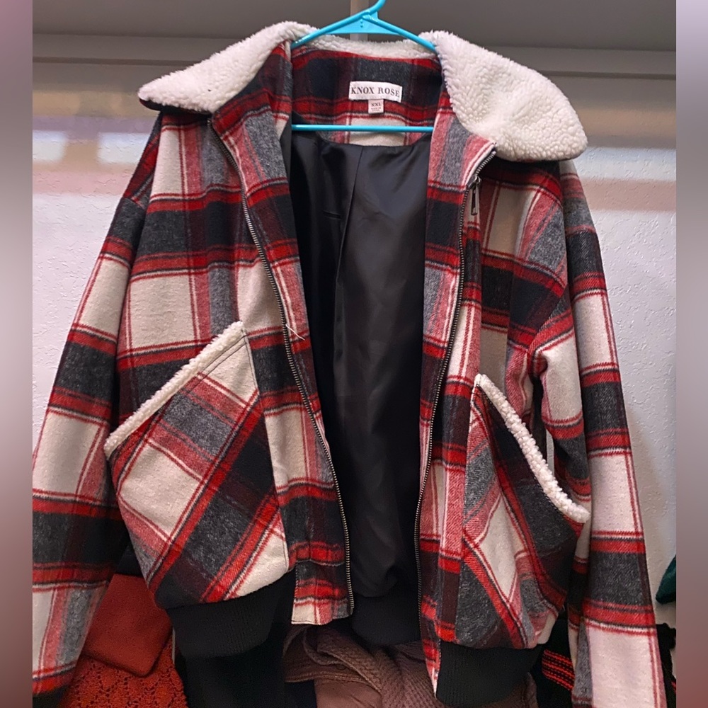 Winter lumberjack jacket.